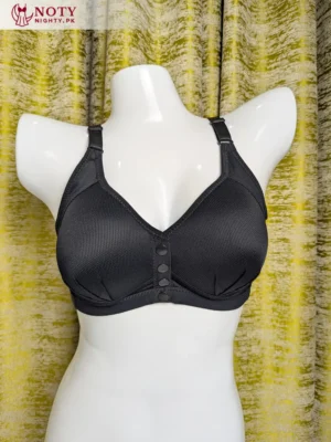 Front Open Button Nursing Bra