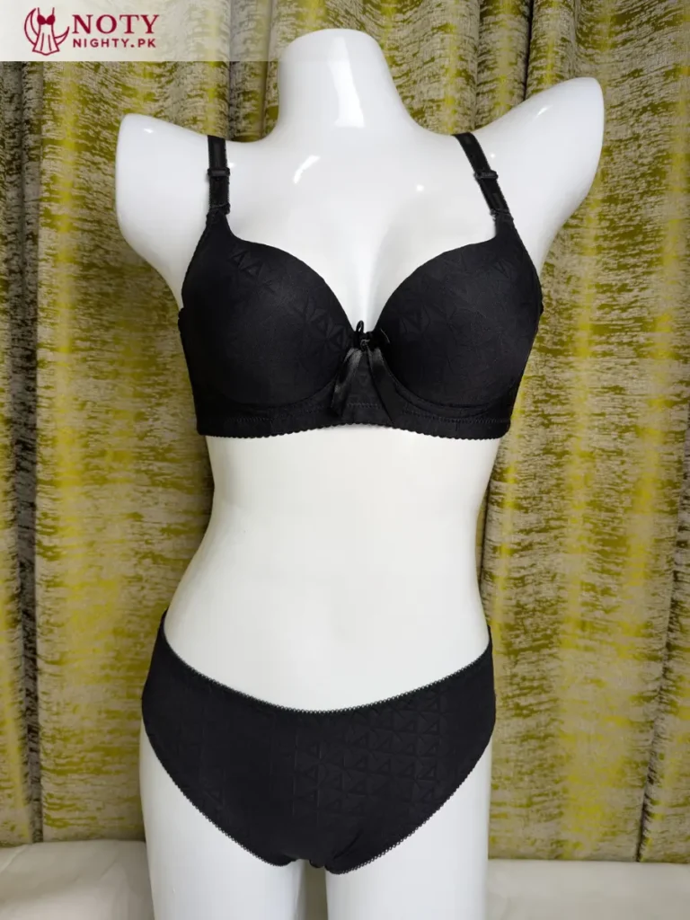 Printed Push-Up Bra and Panty Set